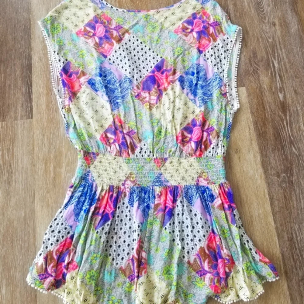 Victoria's Secret Vintage Patchwork Swim Cover-up Skirt Dress NWT Summer Beach - Picture 5 of 13
